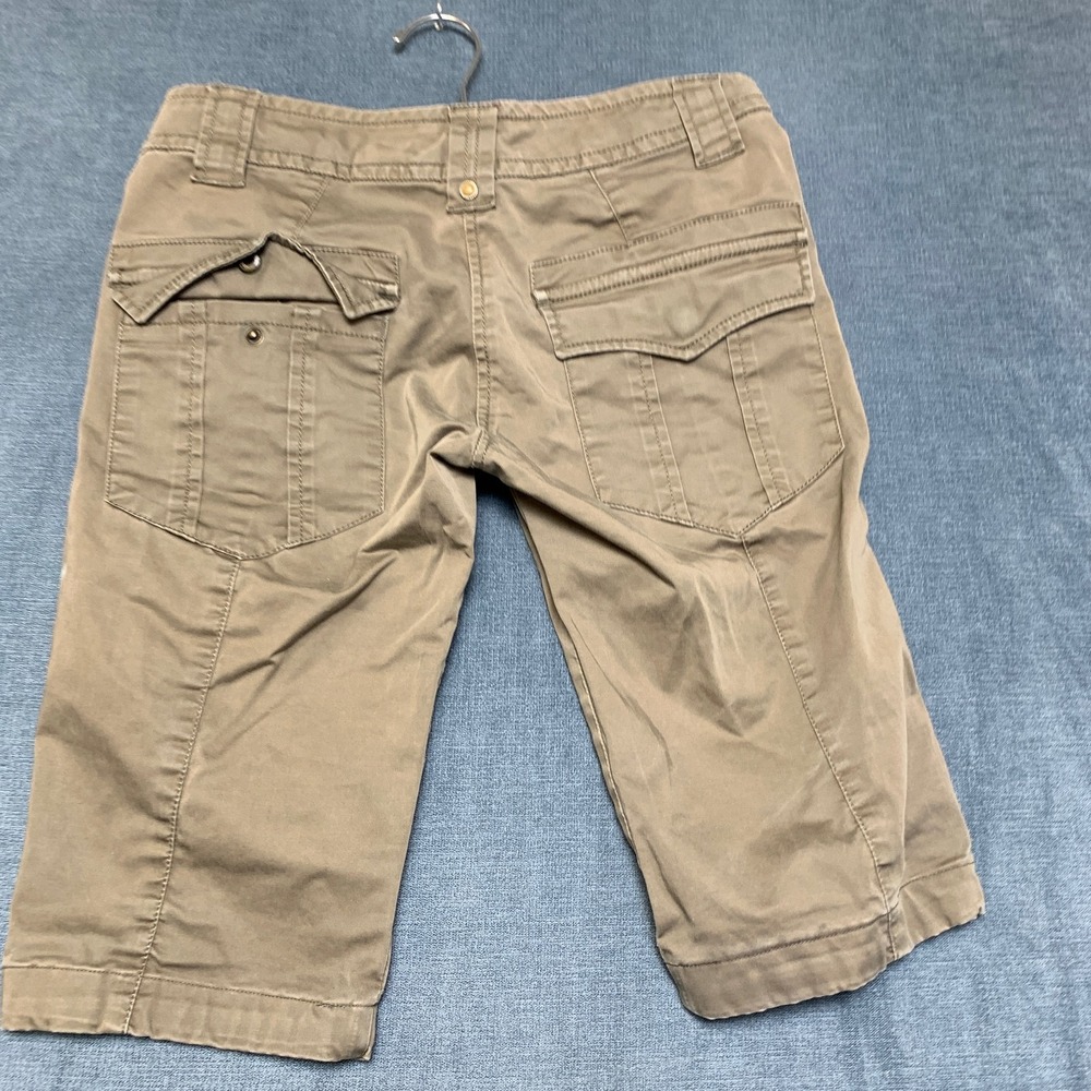 United Colors Of Benetton Bermuda Chino Shorts Mens 28 Gray Slash Pocket Summer